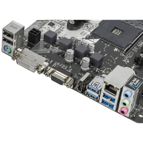 Материнская плата Asrock B450M-HDV R4.0 Soc-AM4 AMD B450 2xDDR4 mATX AC`97 8ch(7.1) GbLAN RAID+VGA+DVI+HDMI [B450M-HDV R4.0]