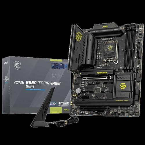 Материнская плата MSI MAG B860 TOMAHAWK WIFI Soc-1851 Intel B860 4xDDR5 ATX AC`97 8ch(7.1) 5Gigabit RAID+HDMI+DP