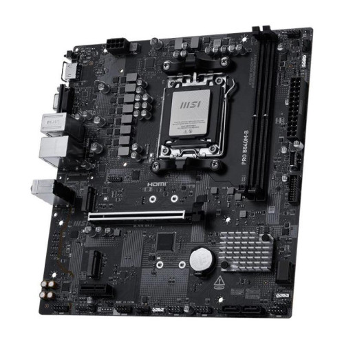 Материнская плата MSI PRO B840M-B B840, AM5, 2*DDR5, 1*PCIEx16, 1*PCIEx1, 2*M.2, 1*TypeC, 6*USB3.2Gen1, 6*USB2.0, 4*SATA3.0, 2.5G, VGA, HDMI, ATX, RTL