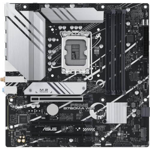 Материнская плата ASUS PRIME B760M-A WIFI Soc-1700 Intel B760 4xDDR5 mATX AC`97 8ch(7.1) 2.5Gg RAID+HDMI+DP [PRIME B760M-A WIFI]