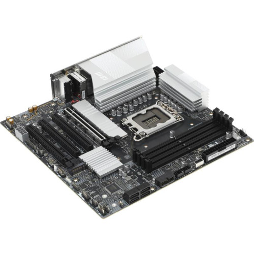 Материнская плата MSI PRO B860M-A WIFI Soc-1851 Intel B860 4xDDR5 mATX AC`97 8ch(7.1) 5Gigabit RAID+HDMI+DP