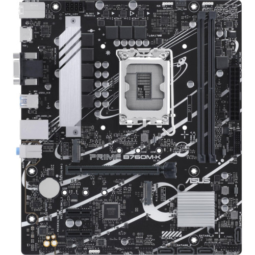 Материнская плата ASUS PRIME B760M-K Soc-1700 Intel B760 2xDDR5 mATX AC`97 8ch(7.1) GbLAN RAID+VGA+HDMI [PRIME B760M-K]