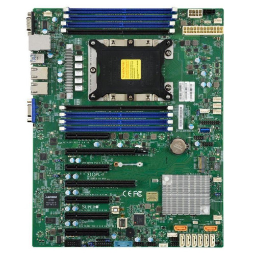 Материнская плата SuperMicro  MBD-X11SPL-F-B ATX LGA 3647 8xDDR4 slots 8xSATA3 8xUSB2.0 5xUSB3.0 1xVGA OEM {10} (100084) (incl. 1x I/O Shield MCP-260-00042-0N, 2x CBL-0044L)