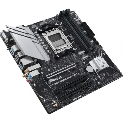 Материнская плата ASUS PRIME B650M-A WIFI II SocketAM5 AMD B650 4xDDR5 mATX AC`97 8ch(7.1) 2.5Gg RAID+VGA+HDMI+DP [PRIME B650M-A WIFI II]