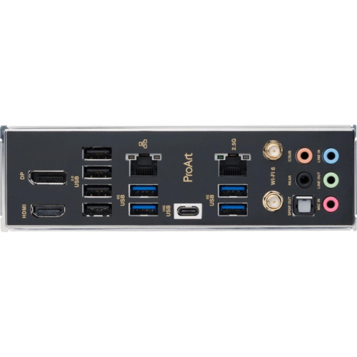 Материнская плата ASUS PROART B760-CREATOR WIFI Soc-1700 Intel B760 4xDDR5 ATX AC`97 8ch(7.1) 1 x 2.5Gigabit + Gigabit Ethernet RAID+HDMI+DP [PROART B760-CREATOR WIFI]