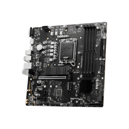 Материнская плата/ MB MSI INTEL B760 s1700, 4xDDR5(256GB), D-SUB/HDMI 2.1/DP, 1xPCIe 4.0x16, 2xPCIe 4.0, 1xLAN, 4xSATA 6Gb/s, 2xM.2, 1xUSB-C, 1xUSB 3.2, 4xUSB 2.0, 2xPS/2, mATX