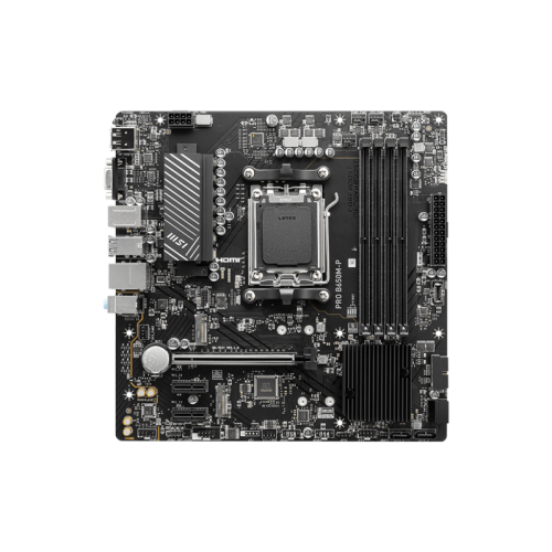 Материнская плата/ MB MSI AMD B650 sAM5, 4xDDR5(256GB), D-SUB/HDMI 2.1/DP, 1xPCIe 4.0x16, 2xPCIe 3.0, 1xLAN (2.5GbE), 4xSATA 6Gb/s, 2xM.2, 4xUSB 3.2, 4xUSB 2.0, 1xPS/2, mATX