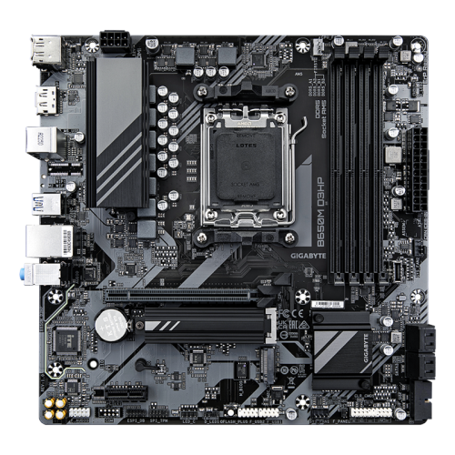 Материнская плата/ MB GIGABYTE AMD B650 sAM5, 4xDDR5(192GB), HDMI 2.1/2xDP, 1xPCIe 4.0x16, 1xPCIe 3.0, 1xLAN (2.5GbE), 4xSATA 6Gb/s, 2xM.2, 1xUSB-C, 3xUSB 3.2, 4xUSB 2.0, 1xPS/2, mATX