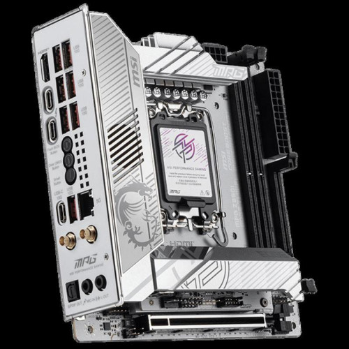 Материнская плата MSI MPG Z890I EDGE TI WIFI Soc-1851 Intel Z890 2xDDR5 mini-ITX AC`97 8ch(7.1) 5Gigabit RAID+HDMI
