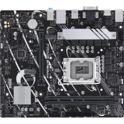 Материнская плата ASUS PRIME B760M-K Soc-1700 Intel B760 2xDDR5 mATX AC`97 8ch(7.1) GbLAN RAID+VGA+HDMI [PRIME B760M-K]
