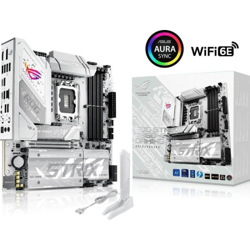 Материнская плата Asus ROG STRIX B860-G GAMING WIFI Soc-1851 Intel B860 4xDDR5 mATX AC`97 8ch(7.1) 2.5Gg RAID+HDMI+DP