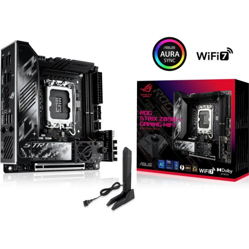 Материнская плата Asus ROG STRIX Z890-I GAMING WIFI Soc-1851 Intel Z890 2xDDR5 mini-ITX AC`97 8ch(7.1) 2.5Gg RAID+HDMI