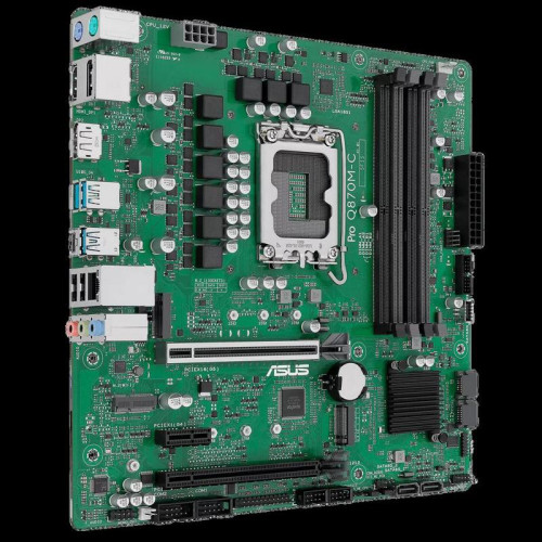 Материнская плата ASUS PRO Q870M-C-CSM LGA1851 mATX 4хDDR5 2хPCIEx16 PCIEx1 2xM.2 USB-C DP HDMI GLAN