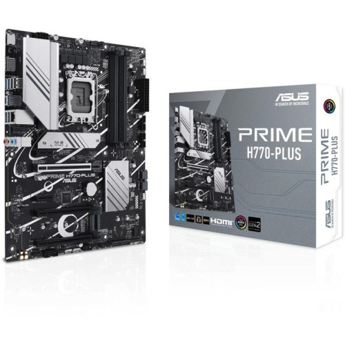 Материнская плата ASUS PRIME H770-PLUS Soc-1700 Intel H770 4xDDR5 ATX AC`97 8ch(7.1) 2.5Gg RAID+HDMI+DP [PRIME H770-PLUS]