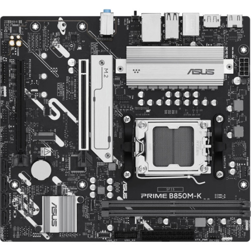 Материнская плата Asus PRIME B850M-K SocketAM5 AMD B850 2xDDR5 mATX AC`97 8ch(7.1) 2.5Gg RAID+HDMI+DP