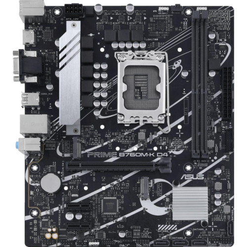 Материнская плата ASUS PRIME B760M-K D4 Soc-1700 Intel B760 2xDDR4 mATX AC`97 8ch(7.1) GbLAN RAID+VGA+HDMI [PRIME B760M-K D4]