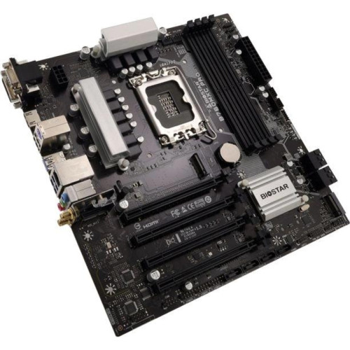 Материнская плата Biostar B760MXC Pro Soc-1700 Intel B760 4xDDR5 mATX AC`97 8ch(7.1) 2.5Gg RAID+VGA+DVI+HDMI [B760MXC PRO]