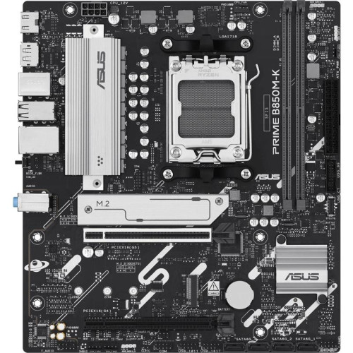 Материнская плата Asus PRIME B850M-K SocketAM5 AMD B850 2xDDR5 mATX AC`97 8ch(7.1) 2.5Gg RAID+HDMI+DP