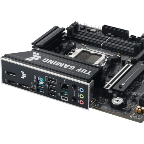 Материнская плата Asus TUF GAMING B850M-E WIFI SocketAM5 AMD B850 4xDDR5 mATX AC`97 8ch(7.1) 2.5Gg RAID+HDMI+DP