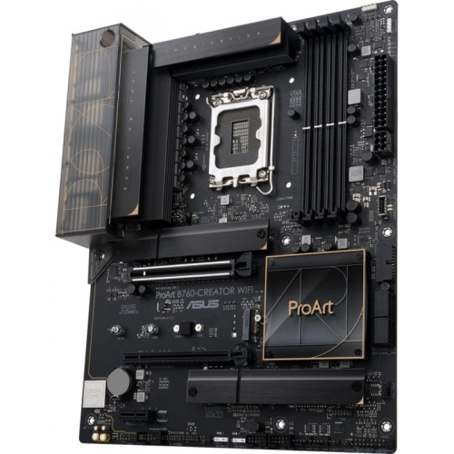 Материнская плата ASUS PROART B760-CREATOR WIFI Soc-1700 Intel B760 4xDDR5 ATX AC`97 8ch(7.1) 1 x 2.5Gigabit + Gigabit Ethernet RAID+HDMI+DP [PROART B760-CREATOR WIFI]