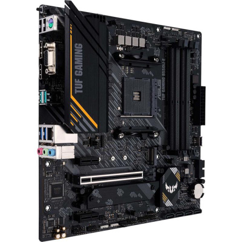Материнская плата ASUS TUF GAMING B550M-E Soc-AM4 AMD B550 4xDDR4 mATX AC`97 8ch(7.1) GbLAN RAID+VGA+HDMI+DP [TUF GAMING B550M-E]