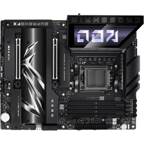 Материнская плата ASUS ROG CROSSHAIR X870E HERO SocketAM5 AMD X870 4xDDR5 ATX AC`97 8ch(7.1) 5Gigabit + 2.5Gigabit Ethernet RAID+HDMI [ROG CROSSHAIR X870E HERO]