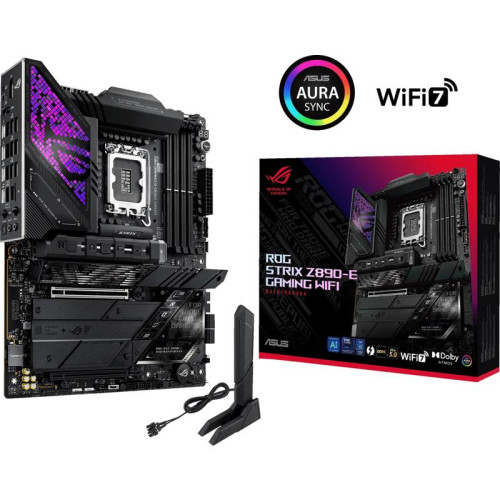 Материнская плата Asus ROG STRIX Z890-E GAMING WIFI Soc-1851 Intel Z890 4xDDR5 ATX AC`97 8ch(7.1) 5Gigabit RAID+HDMI+DP