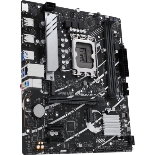 Материнская плата ASUS PRIME B760M-R D4 Soc-1700 Intel B760 2xDDR4 mATX AC`97 8ch(7.1) 2.5Gg RAID+HDMI [PRIME B760M-R D4]