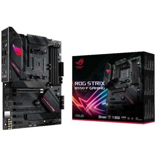 Материнская плата ASUS ROG STRIX B550-F GAMING Soc-AM4 AMD B550 4xDDR4 ATX AC`97 8ch(7.1) 2.5Gg RAID+HDMI+DP [ROG STRIX B550-F GAMING]