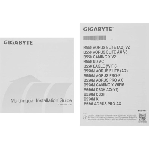 Материнская плата Gigabyte B550 EAGLE WIFI6 Soc-AM4 AMD B550 4xDDR4 ATX AC`97 8ch(7.1) GbLAN RAID+HDMI