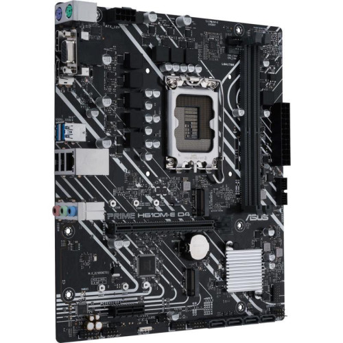 Материнская плата ASUS PRIME H610M-E D4-CSM Soc-1700 Intel H610 2xDDR4 mATX AC`97 8ch(7.1) GbLAN+VGA+HDMI+DP [PRIME H610M-E D4-CSM]
