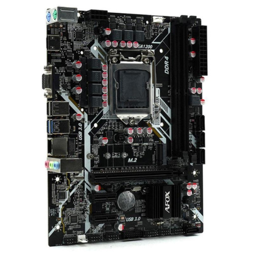 Материнская плата Afox IH410D4-MA5-V4 LGA1200 mATX 2xDDR4 PCIEx16 2xPCIEx1 M.2 HDMI VGA