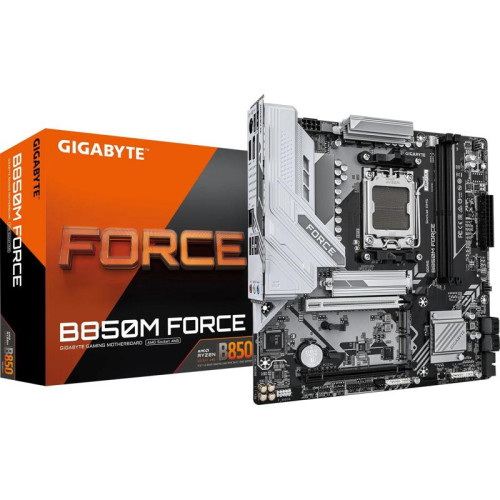 Материнская плата Gigabyte B850M FORCE SocketAM5 AMD B850 2xDDR5 mATX AC`97 8ch(7.1) 2.5Gg RAID+HDMI+DP