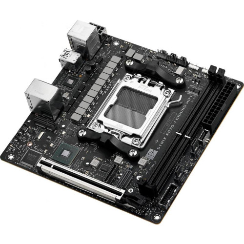 Материнская плата Asus ROG STRIX X870-I GAMING WIFI SocketAM5 AMD X870 2xDDR5 mini-ITX AC`97 8ch(7.1) 2.5Gg RAID+HDMI