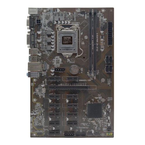 Материнская плата Afox AFB250-BTC12EX RTL LGA1151 ATX 2xDDR4 PCIEx16 11xPCIEx1 DVI VGA (783767)