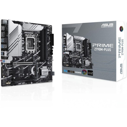 Материнская плата ASUS PRIME Z790M-PLUS Soc-1700 Intel Z790 4xDDR5 mATX AC`97 8ch(7.1) GbLAN RAID+HDMI+DP [PRIME Z790M-PLUS]