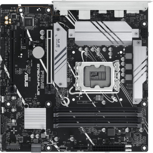 Материнская плата ASUS PRIME B760M-PLUS Soc-1700 Intel B760 4xDDR5 mATX AC`97 8ch(7.1) 2.5Gg RAID+HDMI+DP [PRIME B760M-PLUS]