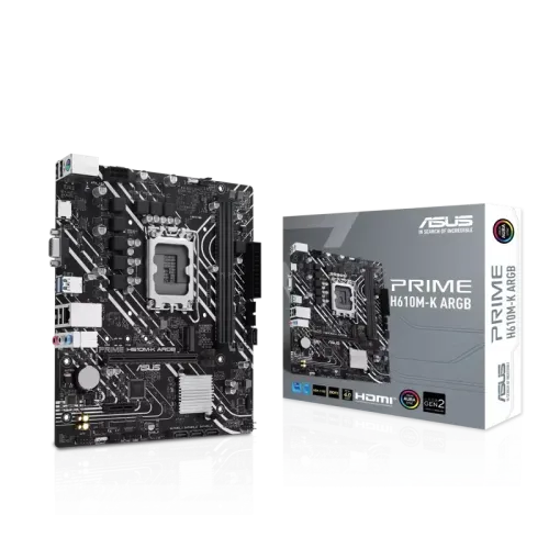 Материнская плата/ PRIME H610M-K ARGB//LGA1700 H610 U32 GEN 1 M.2 AURA MB Материнская плата/ PRIME H610M-K ARGB//LGA1700 H610 U32 GEN 1 M.2 AURA MB