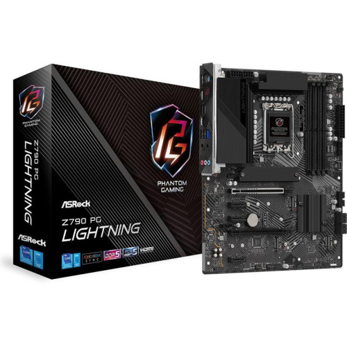 Материнская плата Asrock Z790 PG LIGHTNING Soc-1700 Intel Z790 4xDDR5 ATX AC`97 8ch(7.1) 2.5Gg RAID+HDMI [Z790 PG LIGHTNING]