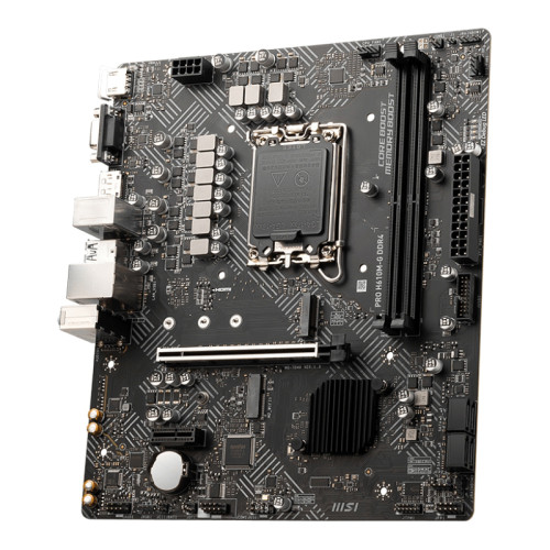 Материнская плата MB MSI INTEL H610 s1700, 2xDDR5(96GB), D-SUB/HDMI 2.1/DP, 1xPCIe 4.0x16, 1xPCIe 3.0, 1xLAN, 4xSATA 6Gb/s, 1xM.2, 1xM.2 E key, 2xUSB 3.2, 4xUSB 2.0, 1xPS/2, mATX