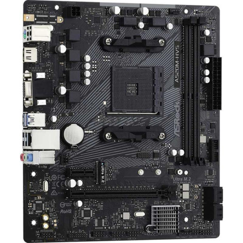 Материнская плата Asrock A520M-HVS Soc-AM4 AMD A520 2xDDR4 mATX AC`97 8ch(7.1) GbLAN RAID+VGA+HDMI [A520M-HVS]