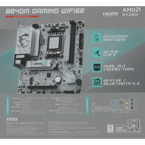 Материнская плата/ B840M GAMING WIFI6E