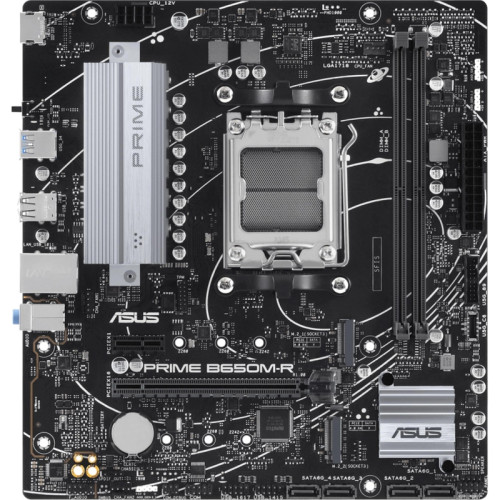 Материнская плата Asus PRIME B650M-R SocketAM5 AMD B650 2xDDR5 mATX AC`97 8ch(7.1) 2.5Gg RAID+HDMI