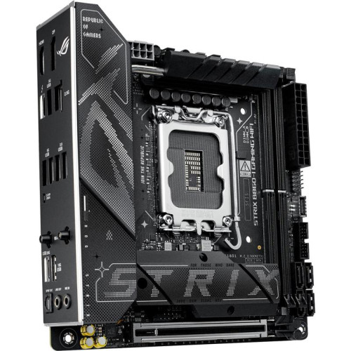 Материнская плата Asus ROG STRIX B860-I GAMING WIFI Soc-1851 Intel B860 2xDDR5 mini-ITX AC`97 8ch(7.1) 2.5Gg RAID+HDMI+DP