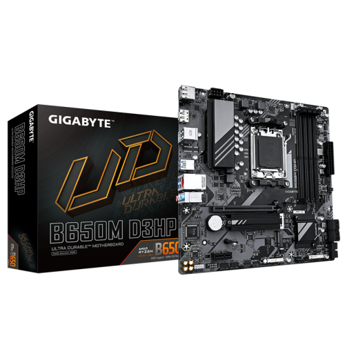 Материнская плата/ MB GIGABYTE AMD B650 sAM5, 4xDDR5(192GB), HDMI 2.1/2xDP, 1xPCIe 4.0x16, 1xPCIe 3.0, 1xLAN (2.5GbE), 4xSATA 6Gb/s, 2xM.2, 1xUSB-C, 3xUSB 3.2, 4xUSB 2.0, 1xPS/2, mATX