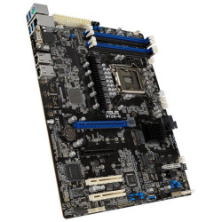 Материнская плата/ P12R-E ATX, LGA 1200, 4x DDR4 DIMM (to 128GB ECC UDIMM), 6x USB 3.0 (4 rear), 8x SATA (4 in MiniSAS HD), 1x PCIE x16/x8, 1x PCIE x8, 2x PCIE x8 (link x4), 2xM.2 22110, LAN 2x 1Gb, Video AST2600, IPMI Option