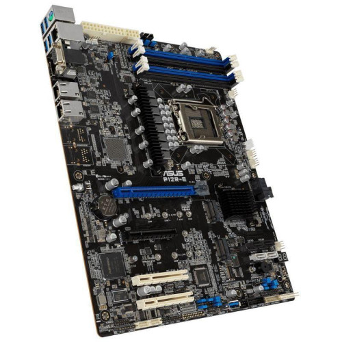 Материнская плата/ P12R-E ATX, LGA 1200, 4x DDR4 DIMM (to 128GB ECC UDIMM), 6x USB 3.0 (4 rear), 8x SATA (4 in MiniSAS HD), 1x PCIE x16/x8, 1x PCIE x8, 2x PCIE x8 (link x4), 2xM.2 22110, LAN 2x 1Gb, Video AST2600, IPMI Option