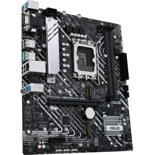 Материнская плата ASUS PRIME H610M-A D4-CSM Soc-1700 Intel H610 2xDDR4 mATX AC`97 8ch(7.1) GbLAN+VGA+HDMI+DP [PRIME H610M-A D4-CSM]