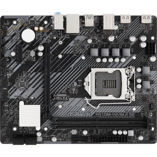 Материнская плата Asrock H510M-H2/M.2 SE Soc-1200 Intel H470 2xDDR4 mATX AC`97 8ch(7.1) GbLAN+HDMI [H510M-H2/M.2 SE]