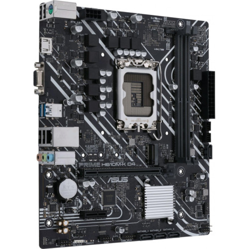 Материнская плата ASUS PRIME H610M-K D4 Soc-1700 Intel H610 2xDDR4 mATX AC`97 8ch(7.1) GbLAN+VGA+HDMI [PRIME H610M-K D4]